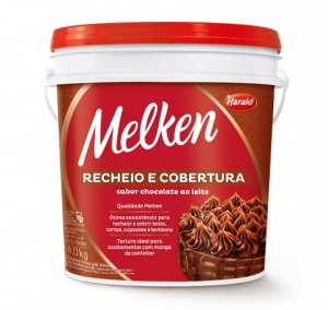 Recheio e Cobertura Chocolate Melken Harald 4kg
