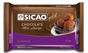 Chocolate Sicao Gold Meio Amargo Barra 2,1kg