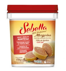 Margarina Sebella 70% c/sal 15kg