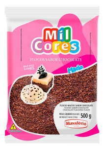Flocos Macio Chocolate Mil Cores 500gr