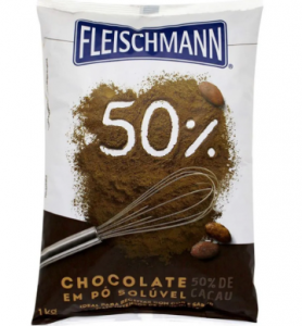 Chocolate em Pó 50% Fleischmann 1kg