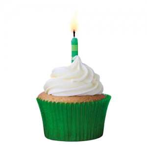 Forma Cupcake Verde Bandeira Mago (com 45 unidades)